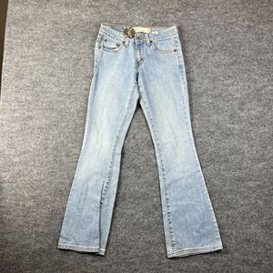 Levi's 518 Superlow Bootcut Jeans Women's 0S Blue Denim Stretch Zip Fly - 26X29